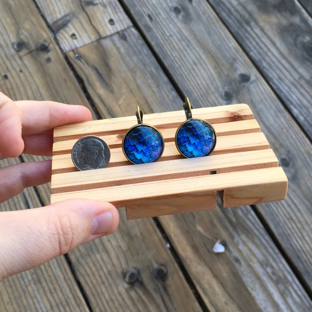Dragon skin earrings